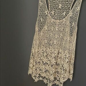 Elegant Cream Lace Women's Top